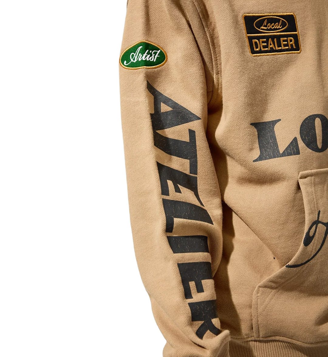 Jordan Craig Atelier Pullover Hoodie Khaki Stone 81601H | Pro Feet