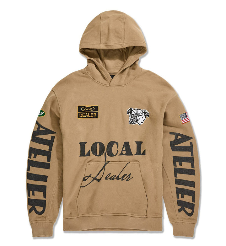 Jordan Craig Atelier Pullover Hoodie Khaki Stone 81601H | Pro Feet