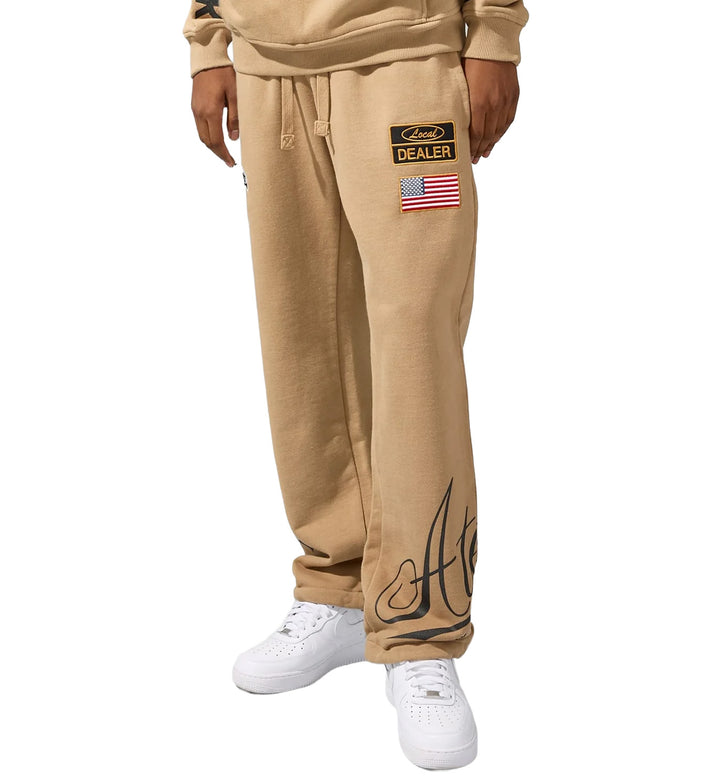 Jordan Craig Atelier Loose Fit Sweatpants Khaki Stone 81601 | Pro Feet