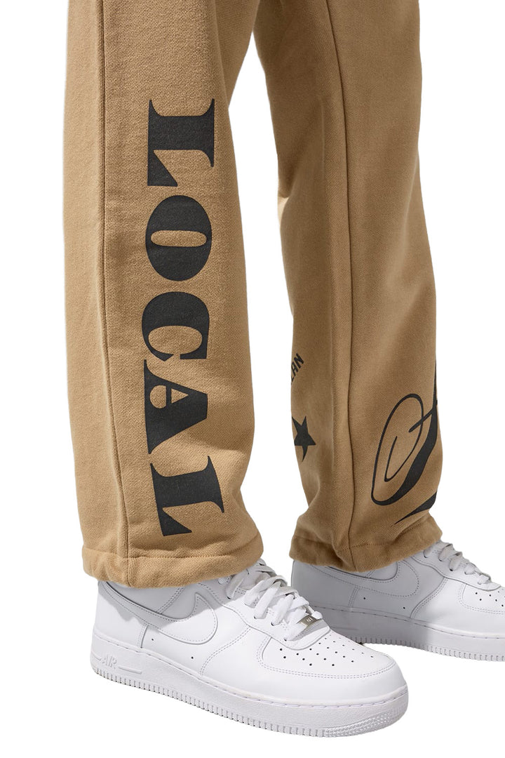 Jordan Craig Atelier Loose Fit Sweatpants Khaki Stone 81601 | Pro Feet