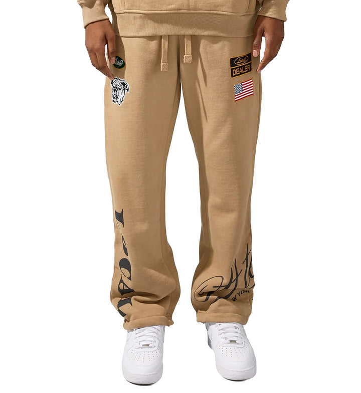 Jordan Craig Atelier Loose Fit Sweatpants Khaki Stone 81601 | Pro Feet