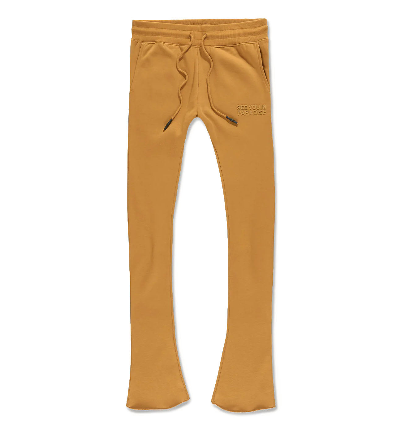 See You In Paradise Tonal Stacked Sweatpants Cognac 8863L-CX | Pro Feet