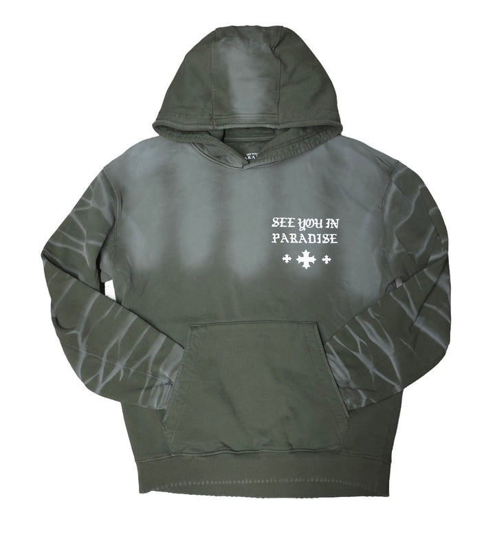 SYIP Airbrush Wash Hoodie — Olive
