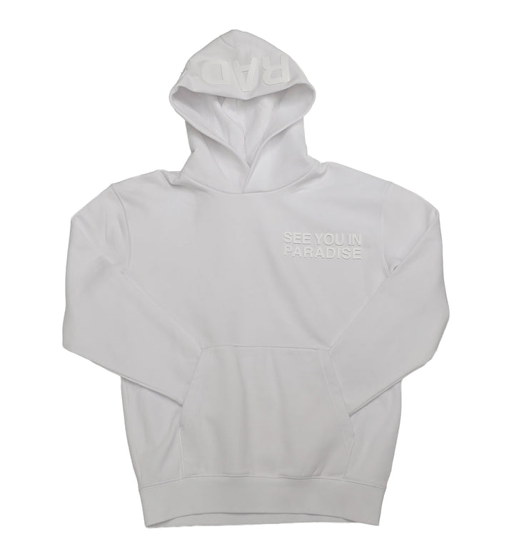See You In Paradise Tonal Pullover Hoodie - White