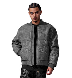 See You In Paradise Sinister Bomber Jacket “Charcoal” (91666-24)