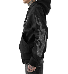 See You In Paradise Eternal Flame Hooded Workwear Jacket Black 91669-10 | Pro Feet