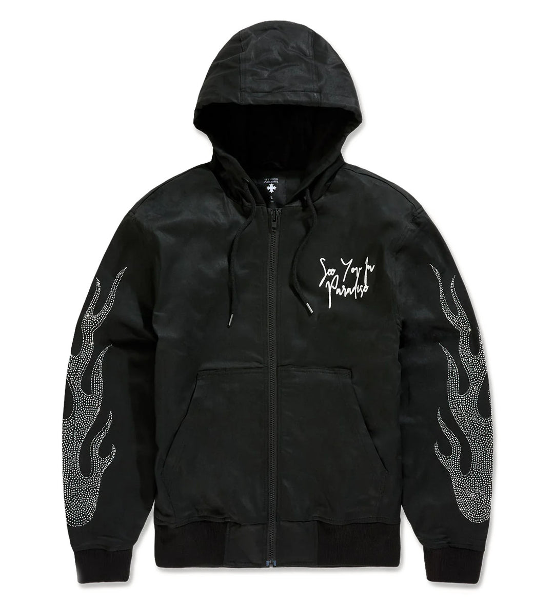See You In Paradise Eternal Flame Hooded Workwear Jacket Black 91669-10 | Pro Feet