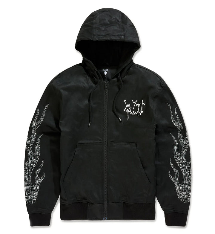 See You In Paradise Eternal Flame Hooded Workwear Jacket Black 91669-10 | Pro Feet