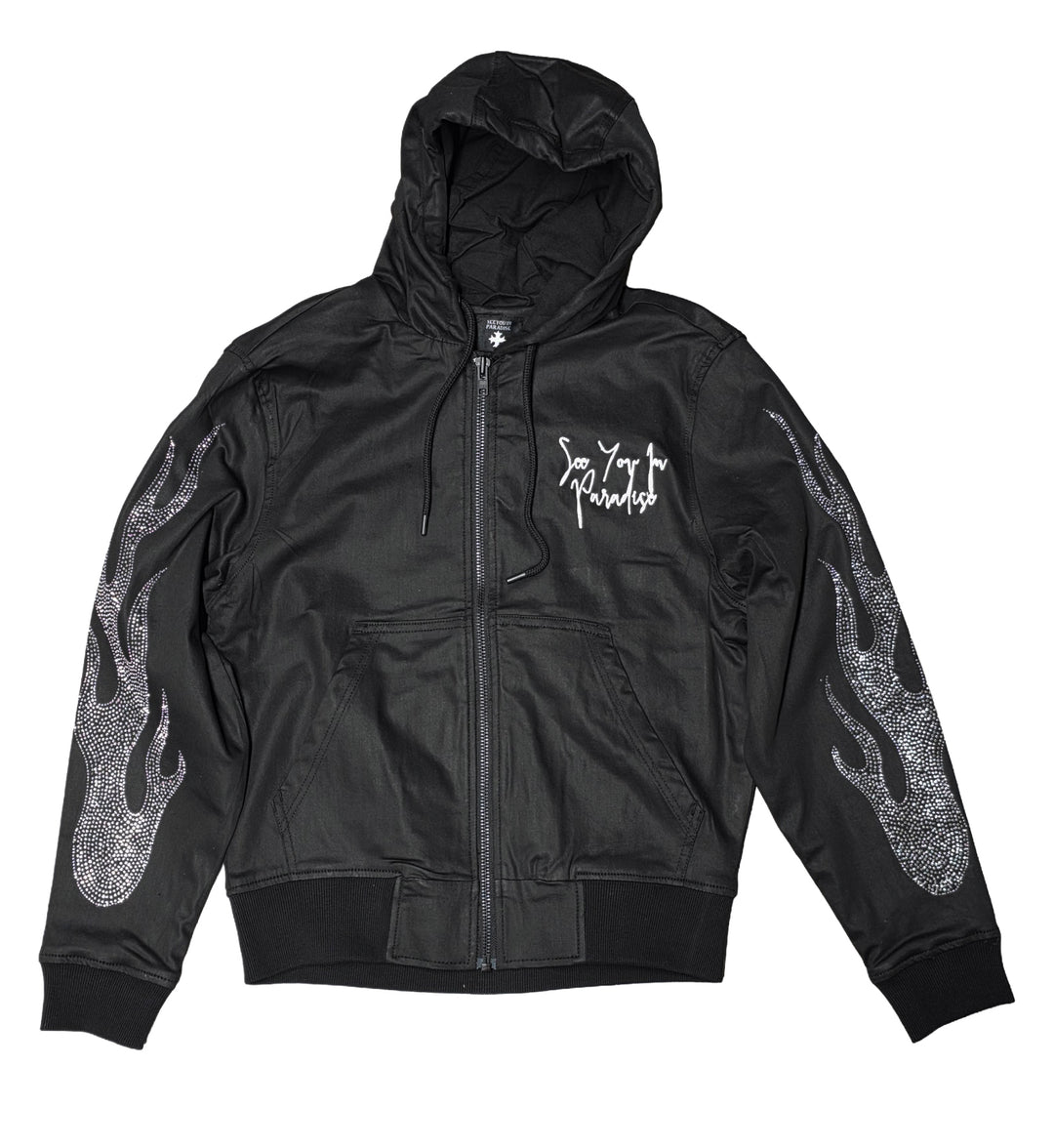 SYIP "Eternal Flame" Hooded Workwear Jacket “Black” (91669-10)
