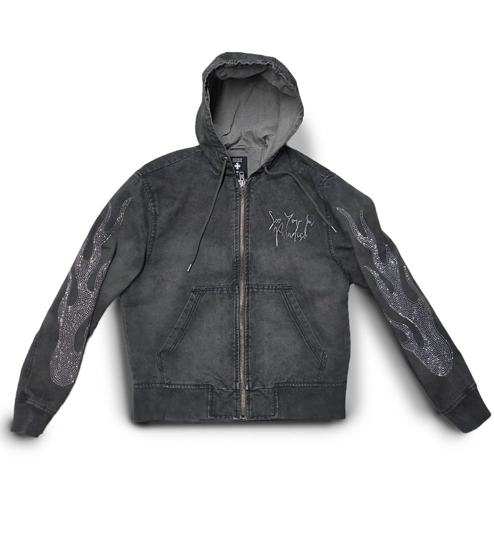SYIP Eternal Flame Hooded Work Jacket “Vintage Charcoal” (91669-80)