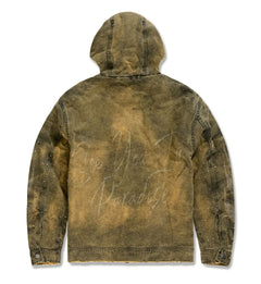 See You In Paradise Ashes to Ashes Hooded Work Jacket Vintage Wheat 91670-83 | Pro Feet