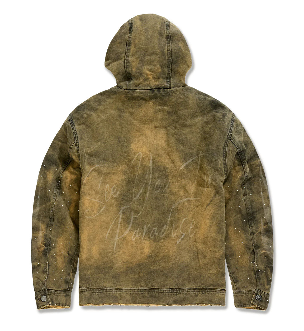 See You In Paradise Ashes to Ashes Hooded Work Jacket Vintage Wheat 91670-83 | Pro Feet