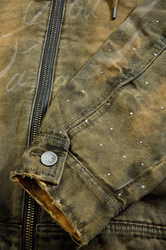 See You In Paradise Ashes to Ashes Hooded Work Jacket Vintage Wheat 91670-83 | Pro Feet