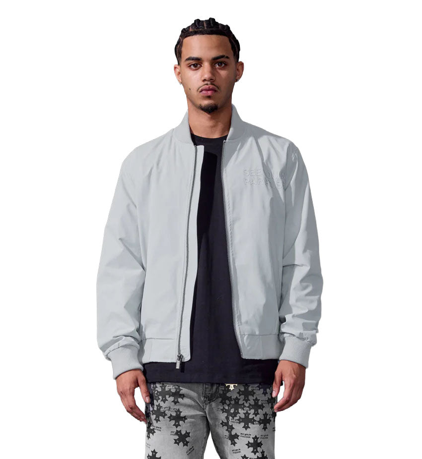 See You In Paradise Cruel Intentions Bomber Jacket Light Grey 91771-88 | Pro Feet