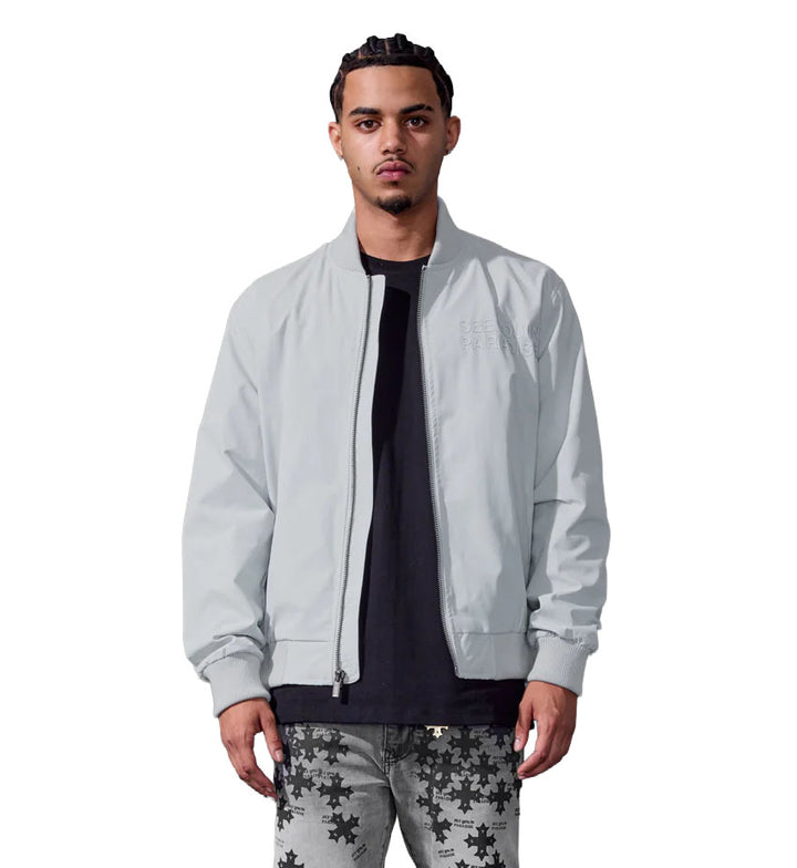 See You In Paradise Cruel Intentions Bomber Jacket Light Grey 91771-88 | Pro Feet