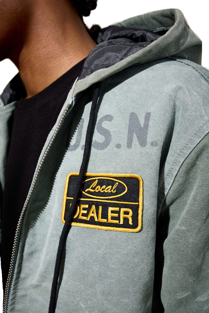 Jordan Craig Pelham Bay Hooded Work Jacket Marine 91772-MA | Pro Feet