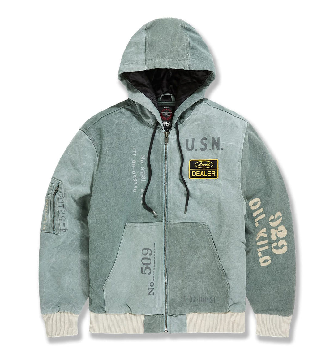 Jordan Craig Pelham Bay Hooded Work Jacket Marine 91772-MA | Pro Feet