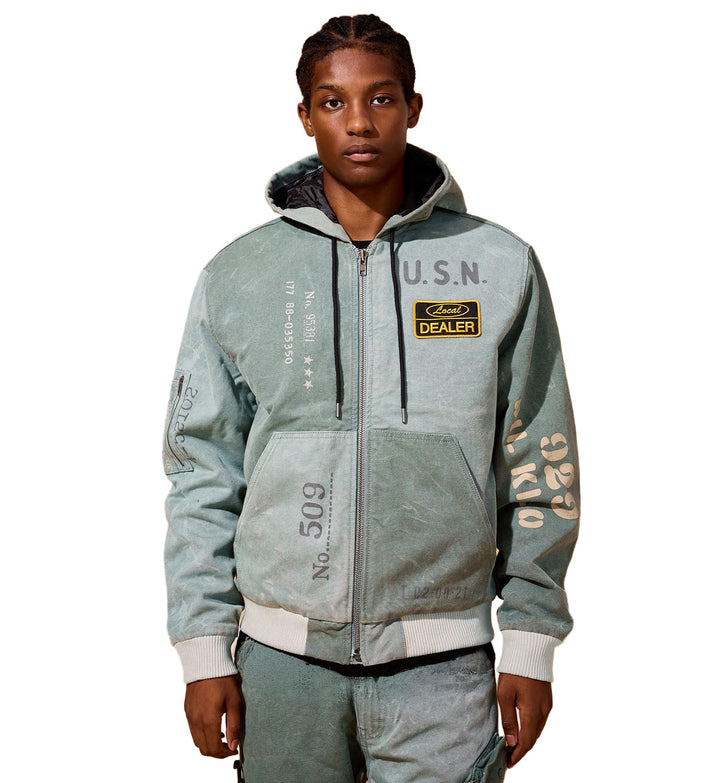 Jordan Craig Pelham Bay Hooded Work Jacket Marine 91772-MA | Pro Feet
