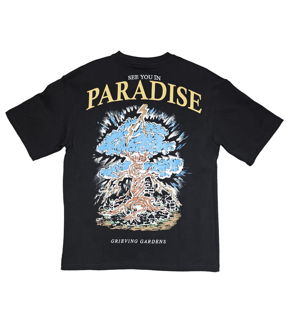 See You In Paradise Grieving Garden T-Shirt Black 9186A-10 | Pro Feet