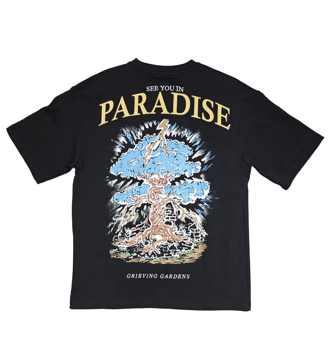See You In Paradise Grieving Garden T-Shirt Black 9186A-10 | Pro Feet