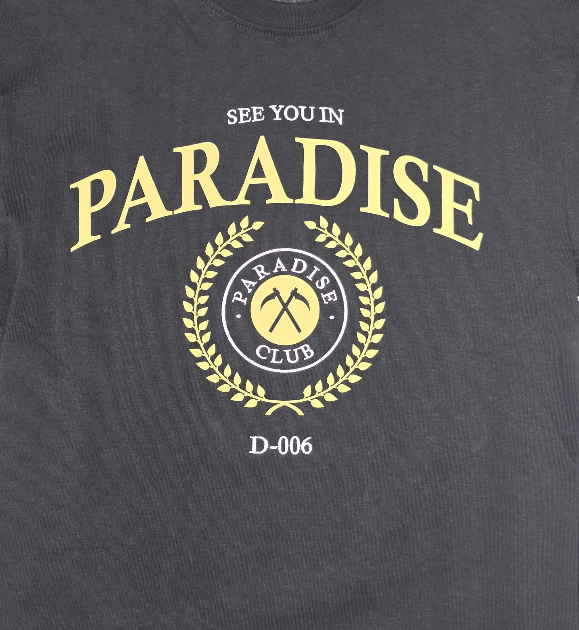 See You In Paradise Grieving Garden T-Shirt Black 9186A-10 | Pro Feet