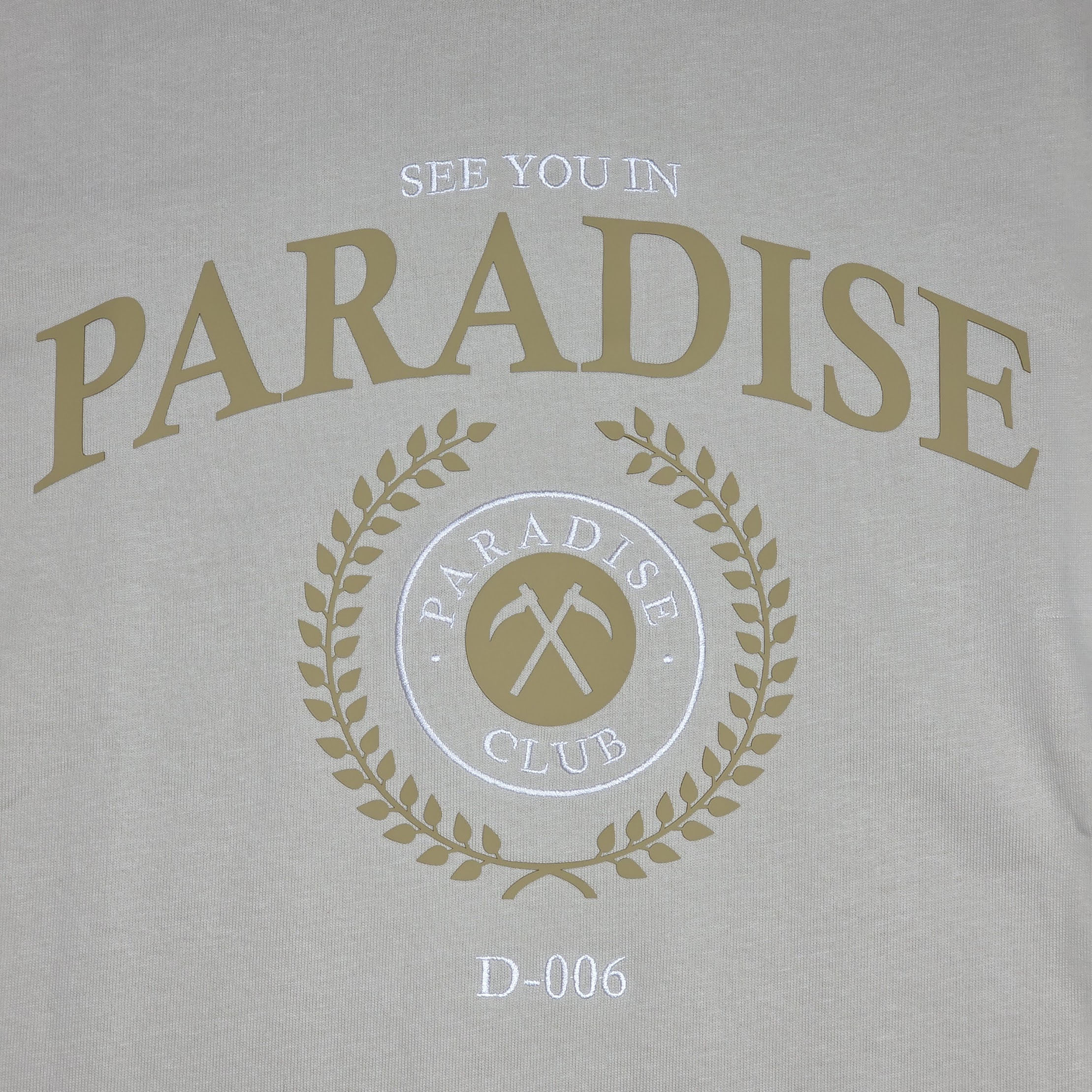 See You In Paradise Grieving Garden T-Shirt Bone 9186A-BN | Pro Feet