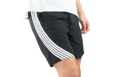 Rebel Minds Striped Nylon Shorts Black (A00-14905)