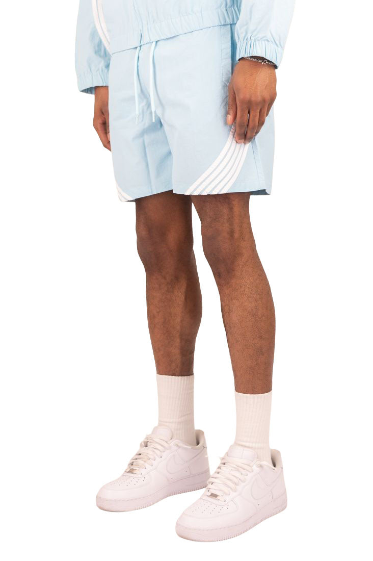 Rebel Minds Striped Nylon Shorts Light Blue (A00-14905)