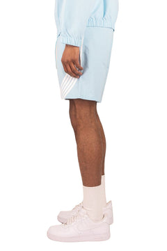 Rebel Minds Striped Nylon Shorts Light Blue (A00-14905)