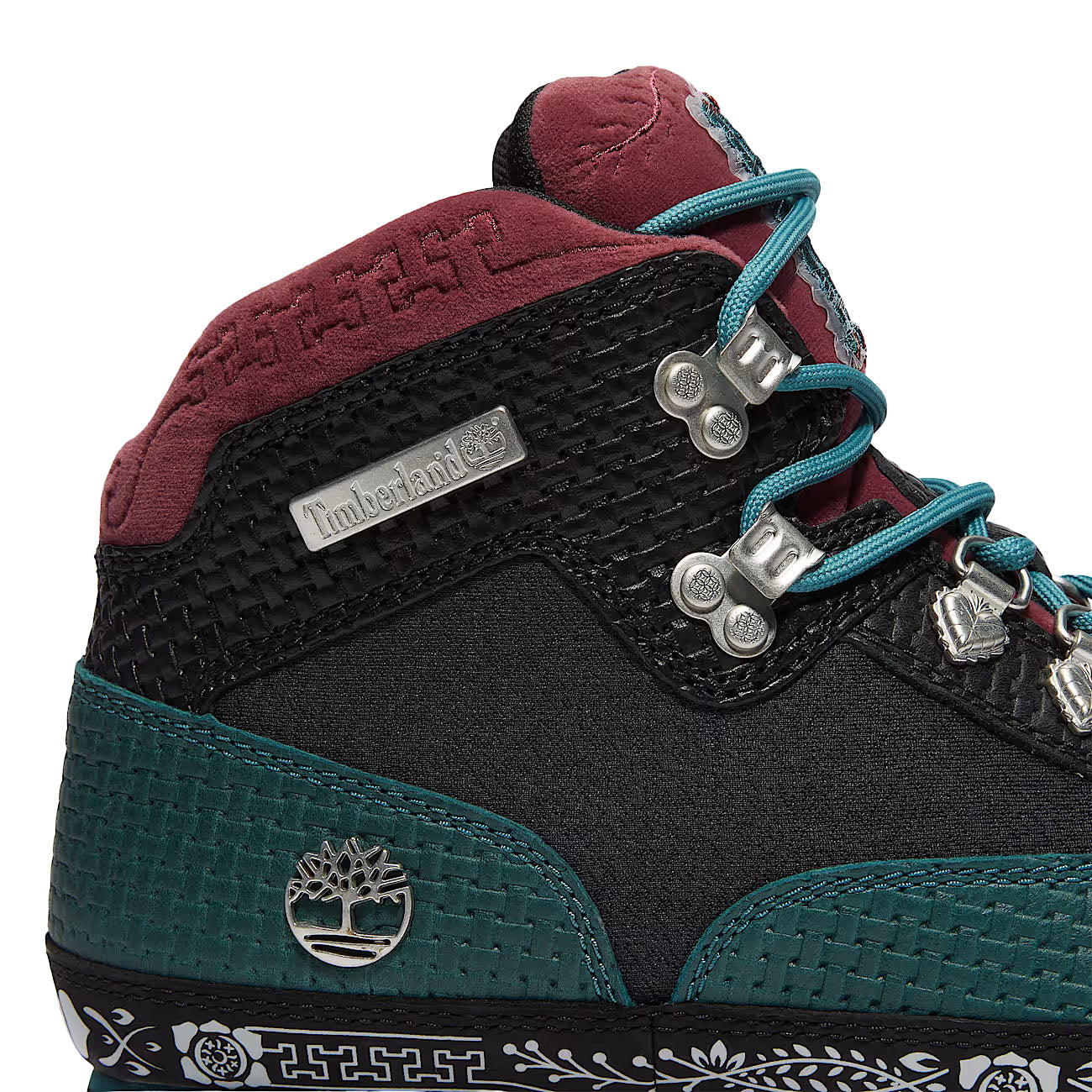 Timberland Dia de Muertos Euro Hiker Boot GS Teal Full Grain (TB0A2P27A4W)