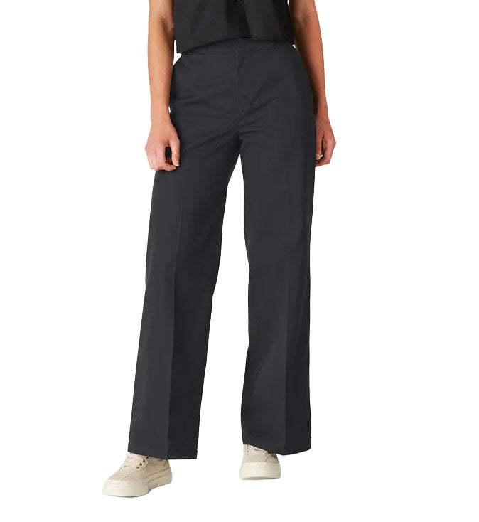 Dickies Wide Leg Work Pant Women’s Black A4YSEBLK (FP901S) | Pro Feet