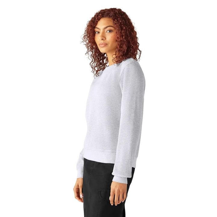 Dickies Women’s Thermal Crewneck Shirt Light Heather Gray A85WQ | Pro Feet