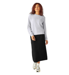 Dickies Women’s Thermal Crewneck Shirt Light Heather Gray A85WQ | Pro Feet