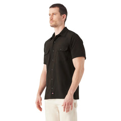 Dickies Short Sleeve Performance Work Shirt Black A8631 | Pro Feet