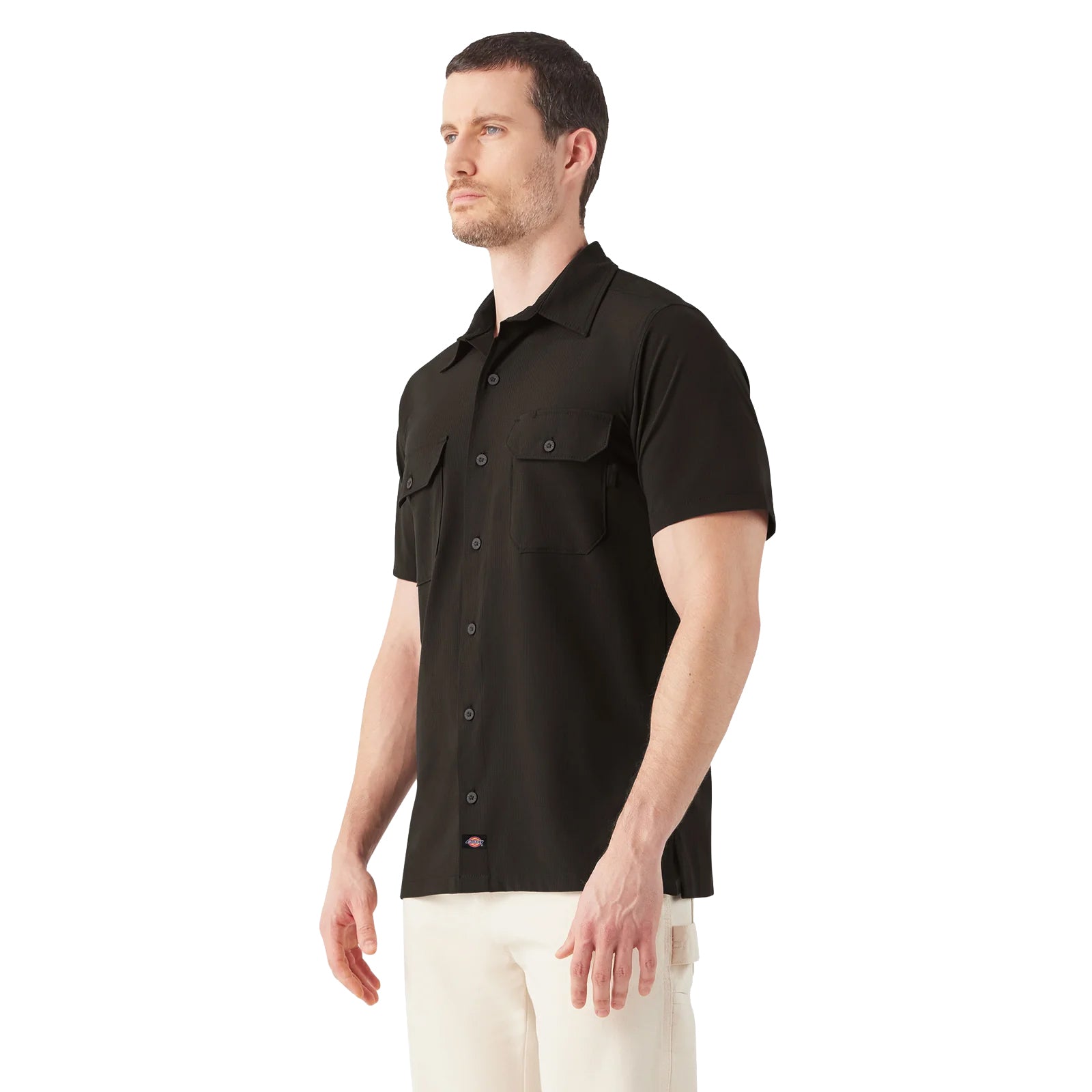 Dickies Short Sleeve Performance Work Shirt Black A8631 | Pro Feet