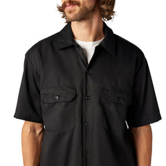 FLEX Relaxed Fit Short Sleeve Work Shirt Black (A875GBLK)