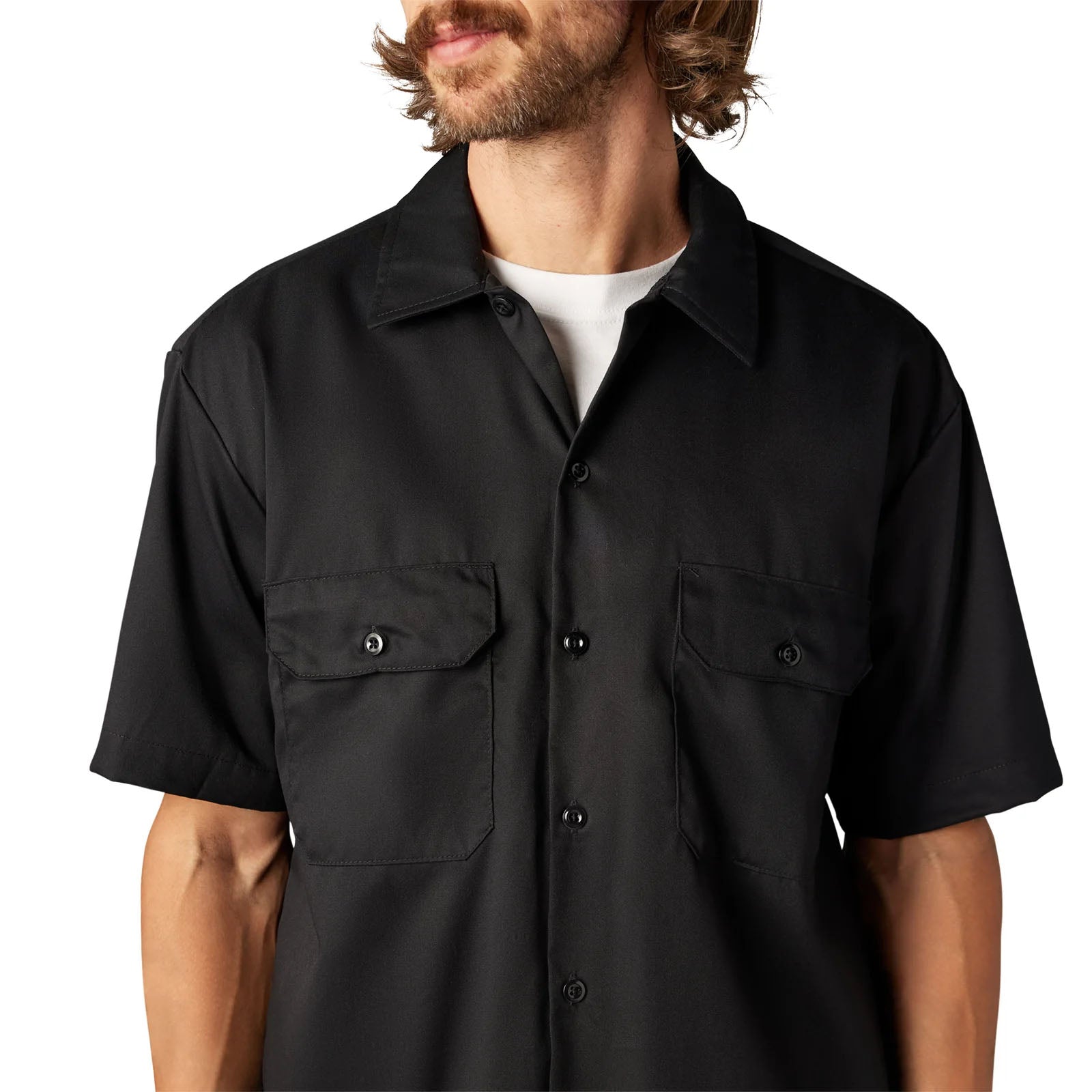 FLEX Relaxed Fit Short Sleeve Work Shirt Black (A875GBLK)