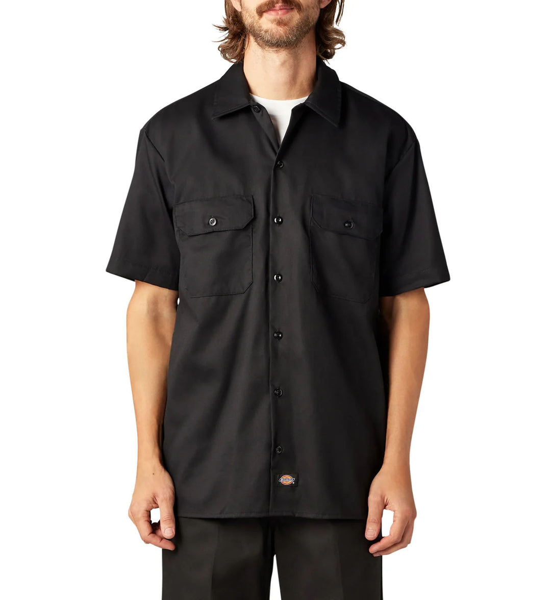 FLEX Relaxed Fit Short Sleeve Work Shirt Black (A875GBLK)