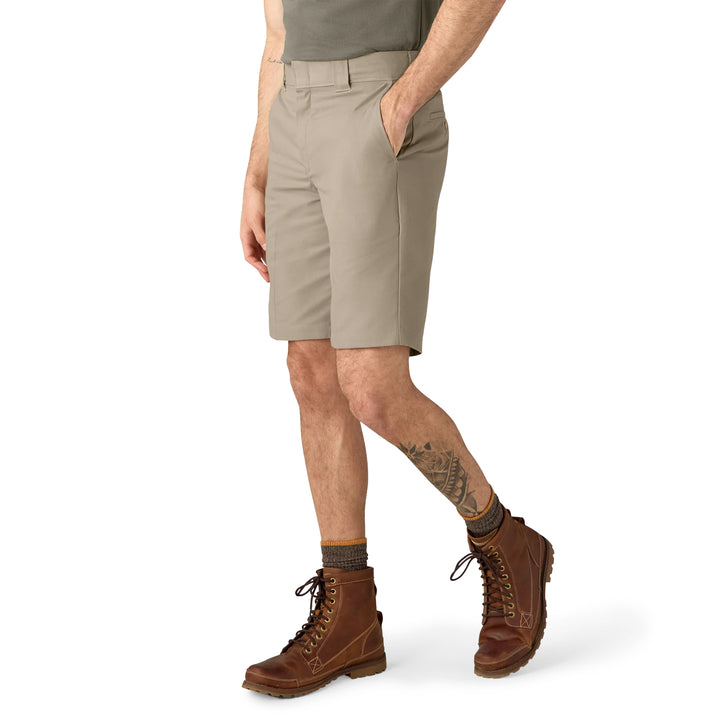 Dickies FLEX Relaxed Fit Work Shorts 11 Inch Desert Sand A875Y0DS | Pro Feet