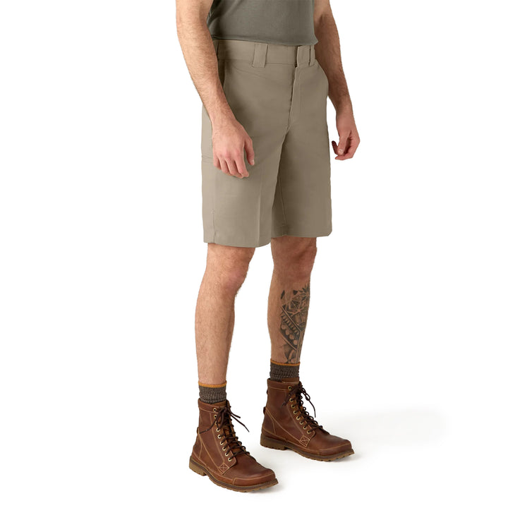 Dickies FLEX Relaxed Fit Work Shorts 11 Inch Desert Sand A875Y0DS | Pro Feet