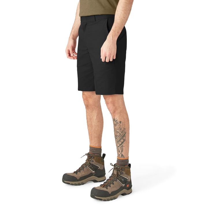 Dickies FLEX Relaxed Fit Work Shorts 11 Inch Black A875YBLK | Pro Feet