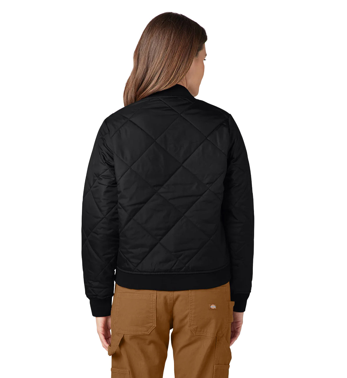 Dickies Women’s Quilted Bomber Jacket Black A876T | Pro Feet