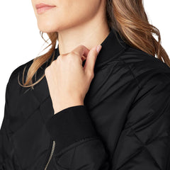 Dickies Women’s Quilted Bomber Jacket Black A876T | Pro Feet
