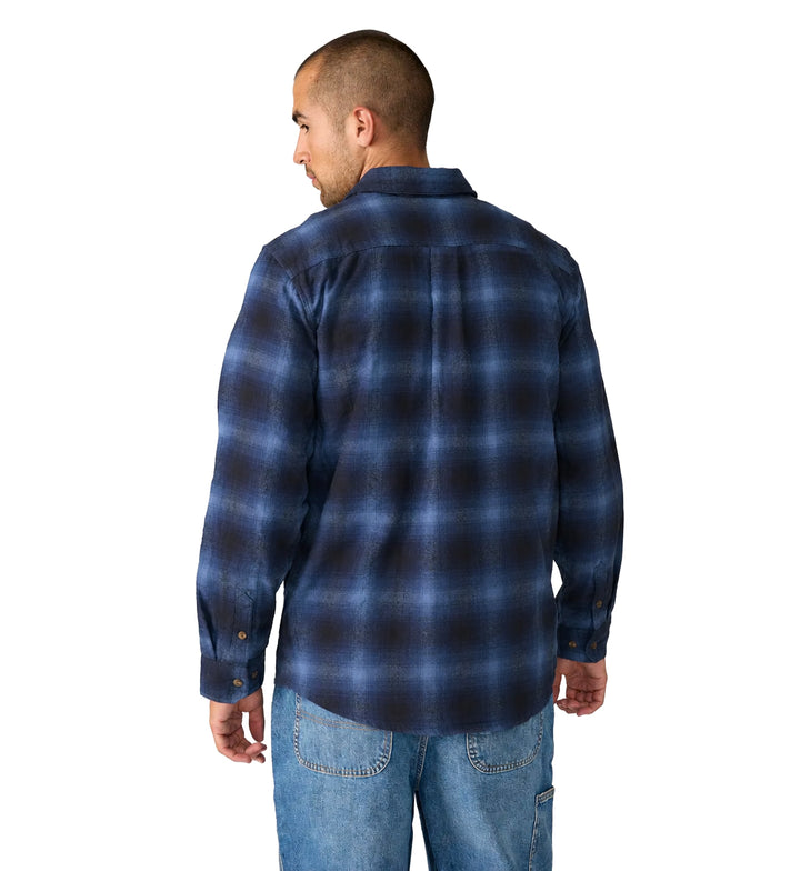 Dickies Long Sleeve Flannel Work Shirt Dark Denim A879L-0DM | Pro Feet