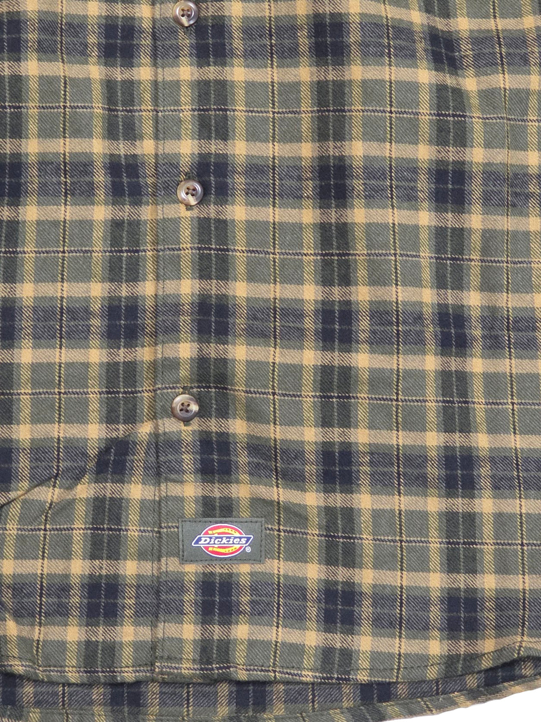 Dickies Long Sleeve Flannel Work Shirt Tactical Green A879L-0GC | Pro Feet
