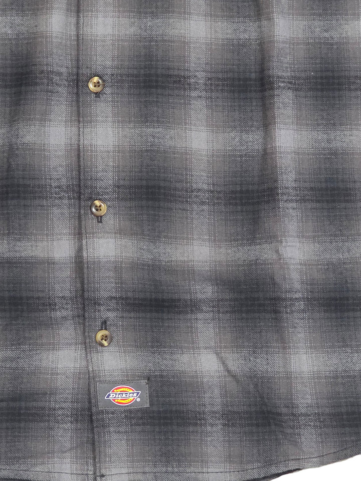 Dickies Long Sleeve Flannel Work Shirt Slate A879L-0SL | Pro Feet