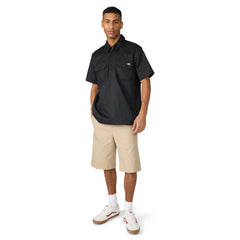 Dickies 1/4 Zip Work Shirt Black A88A1 | Pro Feet
