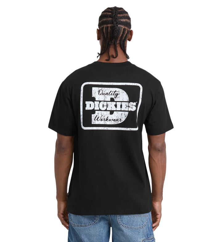 Dickies Minden Short Sleeve T-Shirt Black A8DTCBLK | Pro Feet