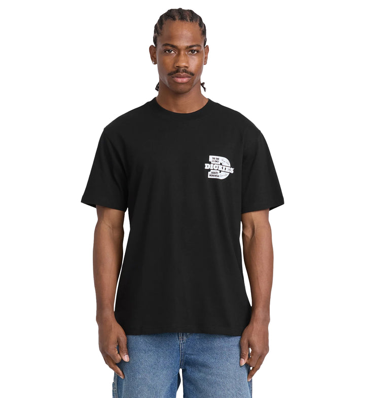 Dickies Minden Short Sleeve T-Shirt Black A8DTCBLK | Pro Feet