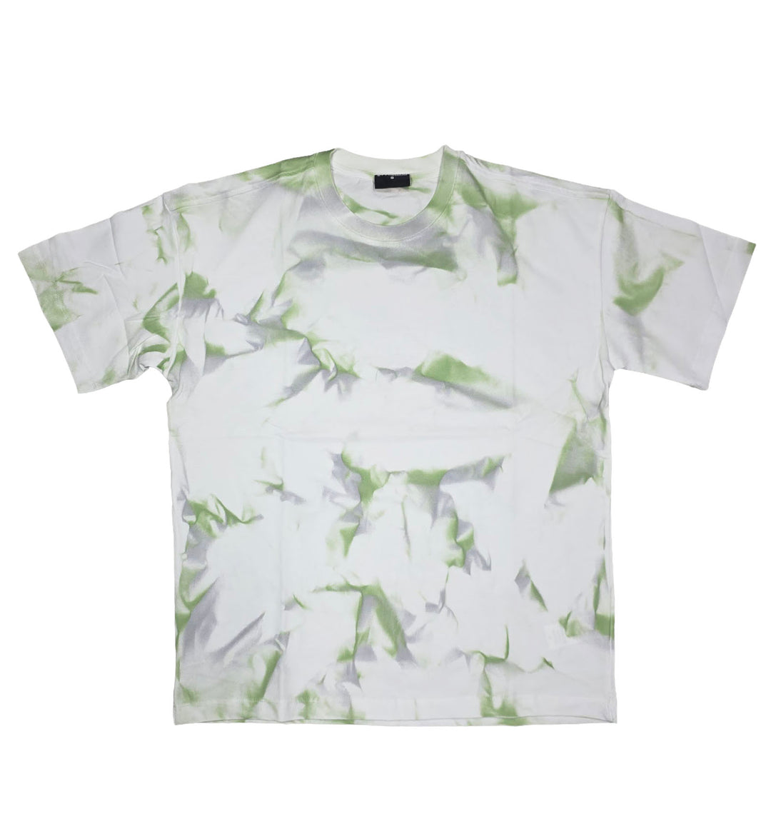 2Y Premium Tie Dye Heavyweight T-Shirt Green Tie-Dye AJ-6375 | Pro Feet